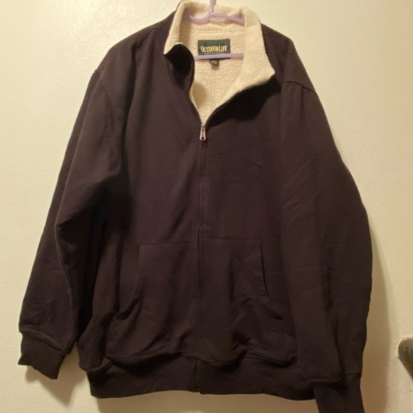 Outdoor Life Jacket Mens Size XXL Black Pockets Collared Rugged Authentic NEW - Picture 1 of 13